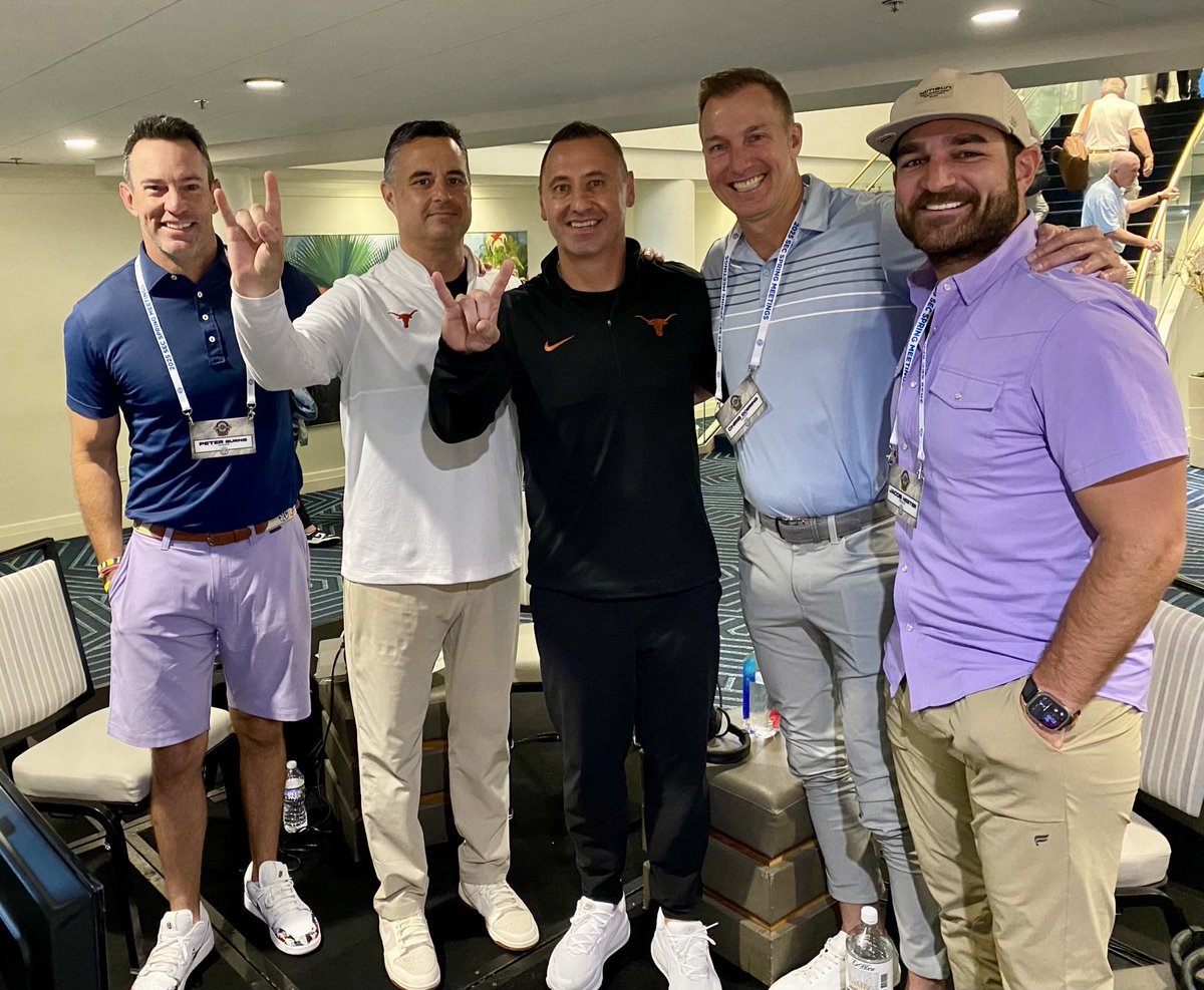 Sean Miller (@coachmiller__) on Twitter photo Had a great time talking <a href="/TexasMBB/">Texas Men’s Basketball</a> at SEC Spring Meetings and appreciate all hospitality from <a href="/GregSankey/">Greg Sankey</a> and everyone involved! #HookEm 🤘 Had a great time talking <a href="/TexasMBB/">Texas Men’s Basketball</a> at SEC Spring Meetings and appreciate all hospitality from <a href="/GregSankey/">Greg Sankey</a> and everyone involved! #HookEm 🤘