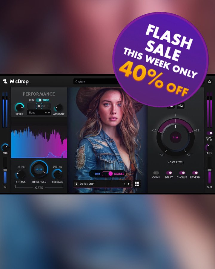 🚨 FLASH SALE ALERT! 🚨 

Our biggest sale of the year just commenced.

MicDrop is now 40% OFF for one week only!

Transform your voice into any voice, instantly.

Head to our site at the link in our bio and use code “MICDROPMAY40” at checkout.

✅ Trusted by the best.

🙌