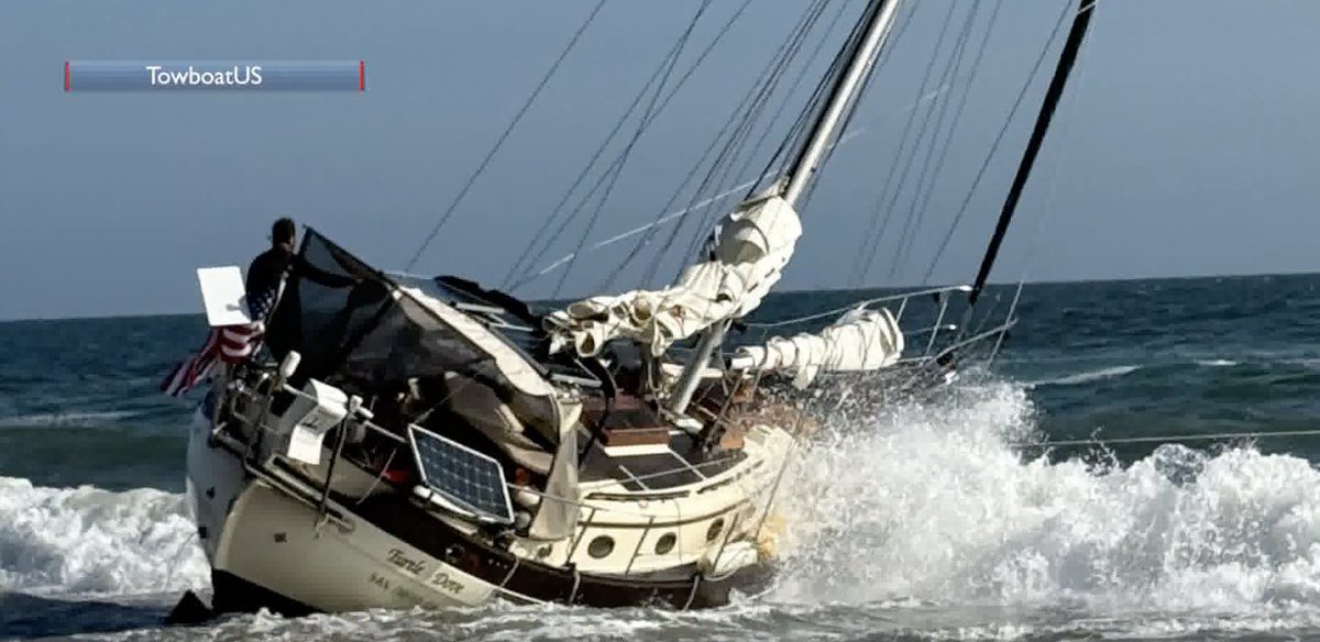 TowboatUS from Ventura County, the Santa Barbara Harbor Patrol and Carpinteria-Summerland fire were vital in the response to this sailboat that ended up on the beach in Summerland Tuesday. Three were on board. No one was hurt and the vessel was retrieved. keyt.com/news/santa-bar…