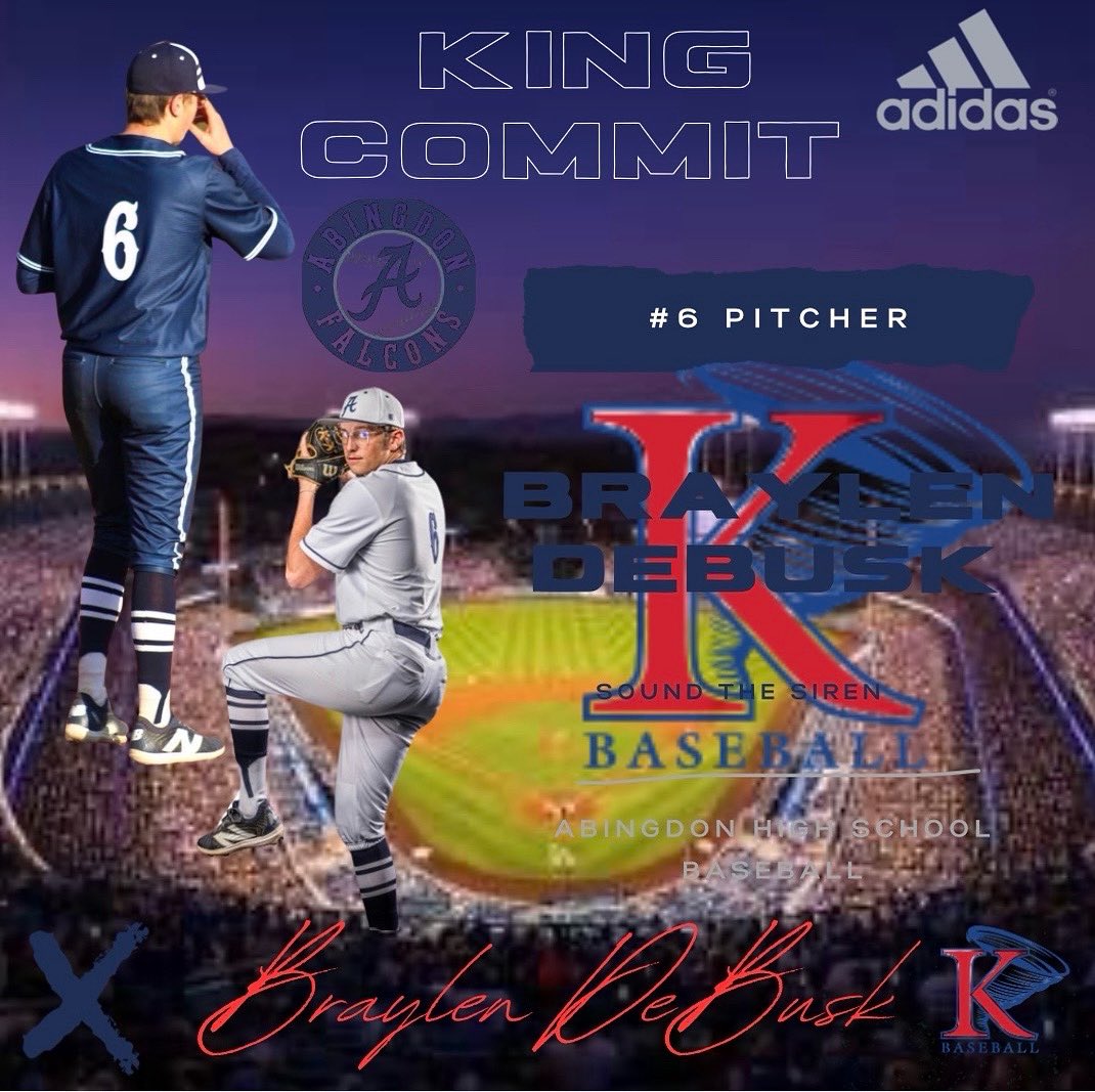 I’m excited to announce that I have committed to King University to play baseball. I just wanna thank God for being with me every step of the way, my family for being the best support group I could ask for and finally I would like to thank all my past and future coaches