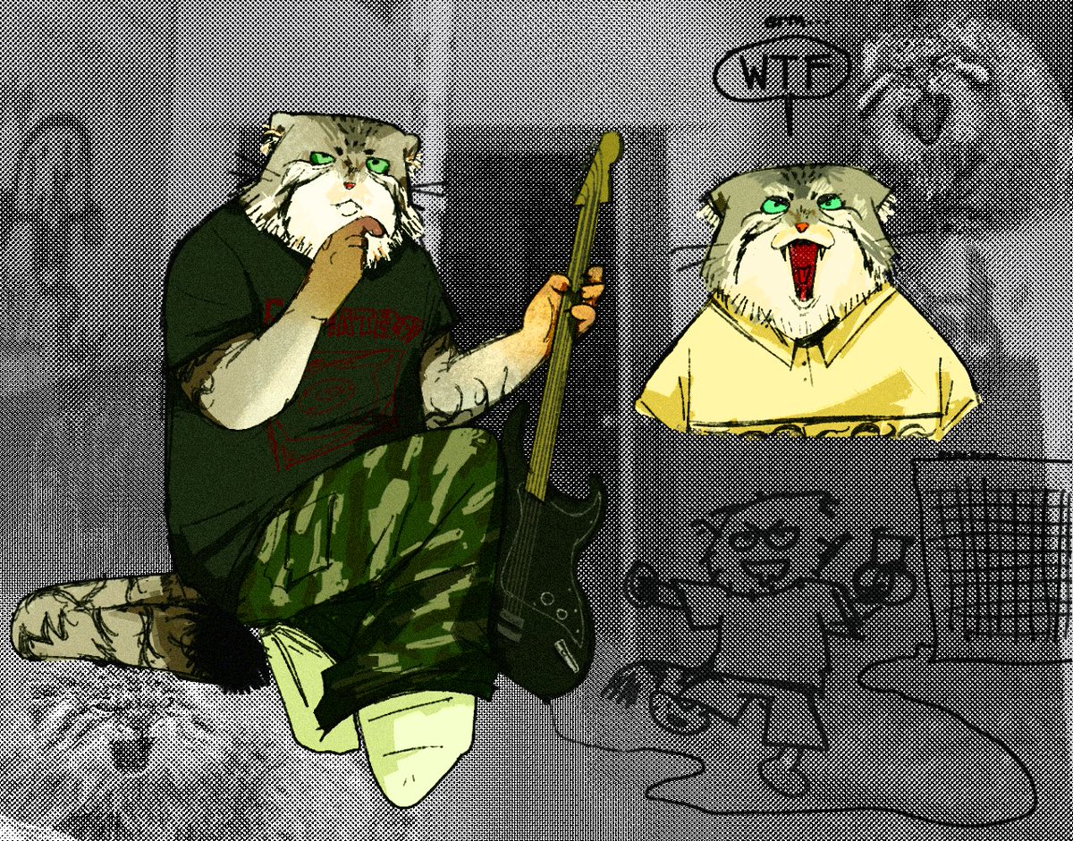 metal pallas cat