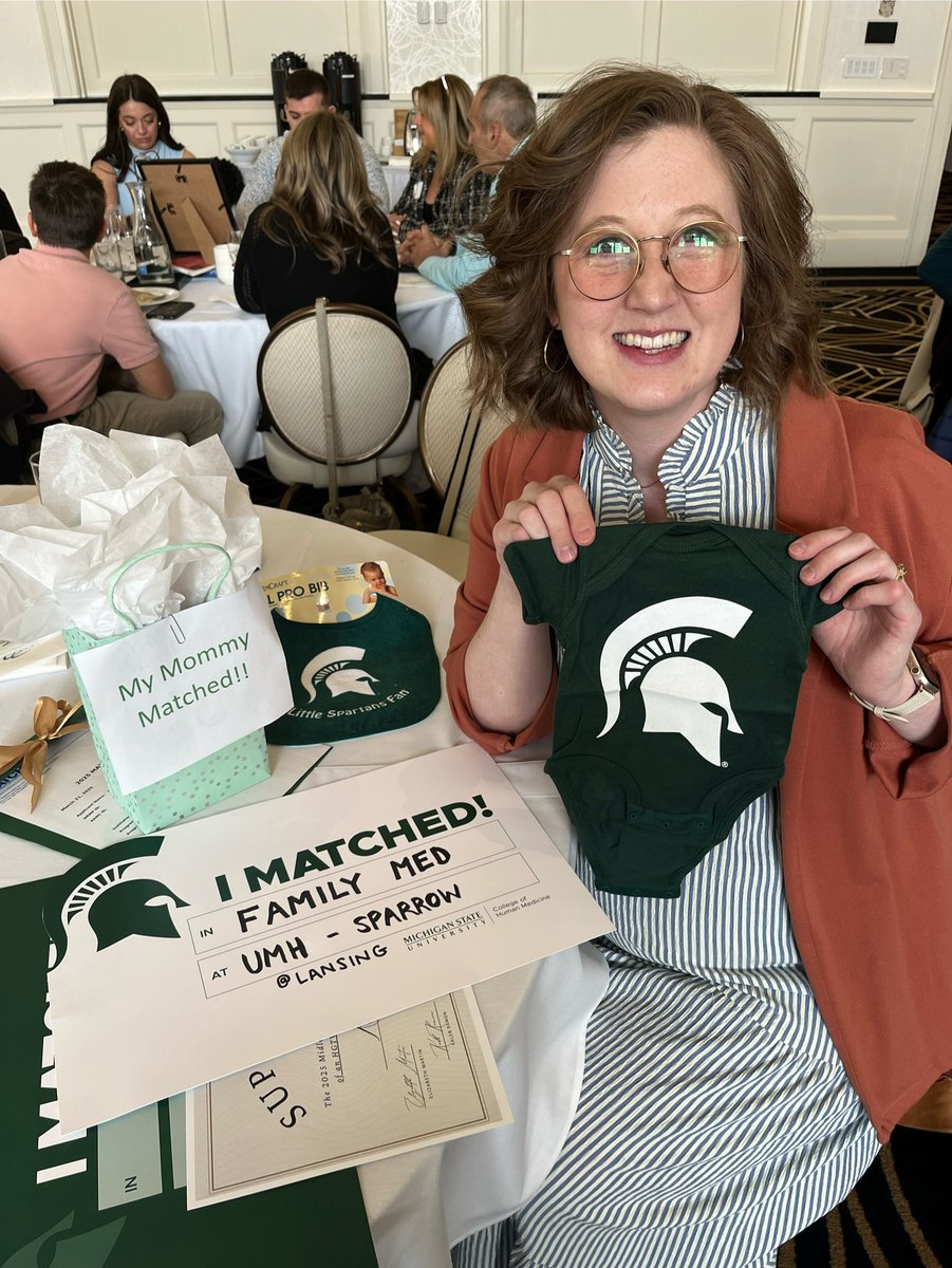MSU College of Human Medicine (@msumd) on Twitter photo Just days before graduating from medical school, Kelsey Bean welcomed her first child! Now she’s preparing for family medicine residency at <a href="/UMHealthSparrow/">University of Michigan Health-Sparrow</a>, with her growing family by her side.
Read her story: go.msu.edu/kelsey Just days before graduating from medical school, Kelsey Bean welcomed her first child! Now she’s preparing for family medicine residency at <a href="/UMHealthSparrow/">University of Michigan Health-Sparrow</a>, with her growing family by her side.
Read her story: go.msu.edu/kelsey