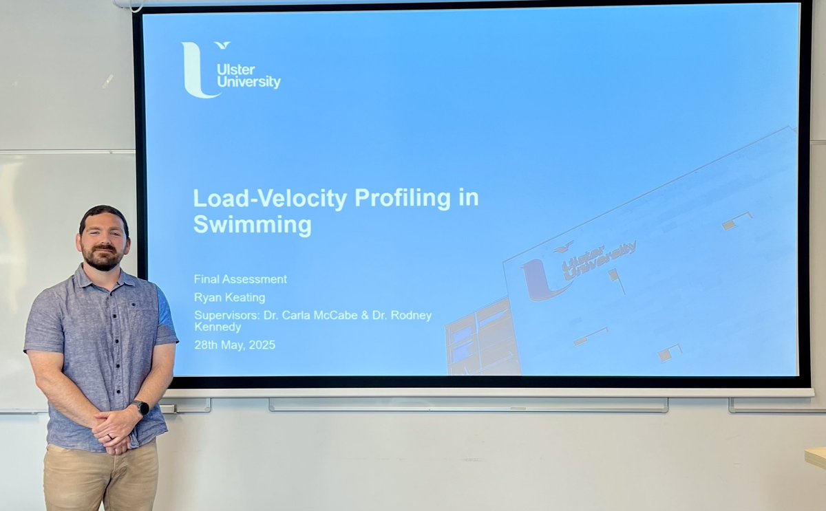 UlsterSchSport's tweet photo. Well done @CoachRyanKeatin on successfully presenting his PhD Final Assessment today👏👏
All the best as you work towards submission 🏁👍
#88DaysToGo ⏰ https://t.co/fFDCqRLij1