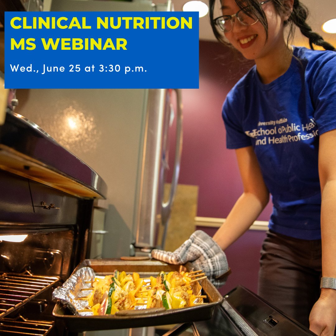 ubsphhp's tweet image. Interested in Graduate programs at #UBSPHHP? Register for one of our June webinars for information on our Graduate Public Health and Clinical Nutrition MS programs!

🔗Registration links below!

MPH: ow.ly/Okjh50W0rE1

Clinical Nutrition MS: ow.ly/W3vE50W0rCW