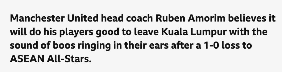 Nicholas Mendola (@nicholasmendola) on Twitter photo The fact that this sentence exists is wild. #MUFC
(written by <a href="/sistoney67/">Simon Stone</a>: bbc.com/sport/football…) The fact that this sentence exists is wild. #MUFC
(written by <a href="/sistoney67/">Simon Stone</a>: bbc.com/sport/football…)