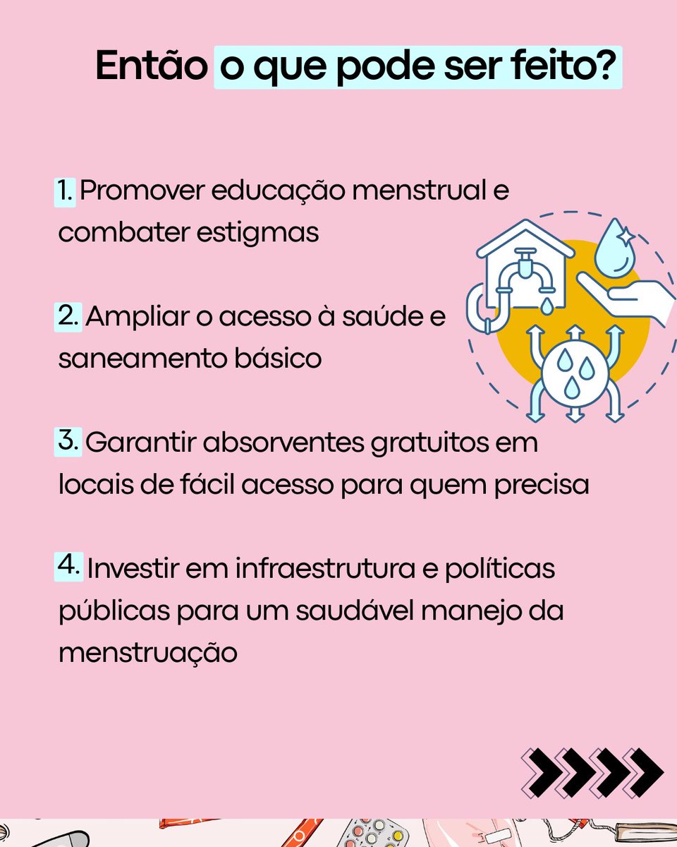 A pobreza menstrual é real e vai além da falta de absorventes: é sobre saúde, educação e dignidade. A solução? Educação, saneamento e acesso gratuito a itens menstruais. Menstruar é natural. Ter dignidade também. 

#DignidadeMenstrual #tmjUNICEF