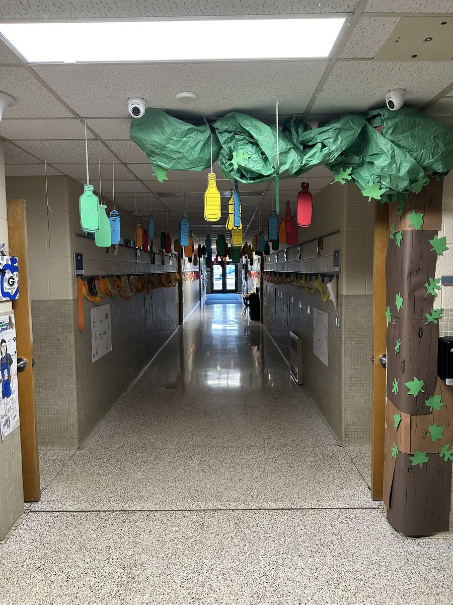The hallways are ready for our novel party! 🎉 📚