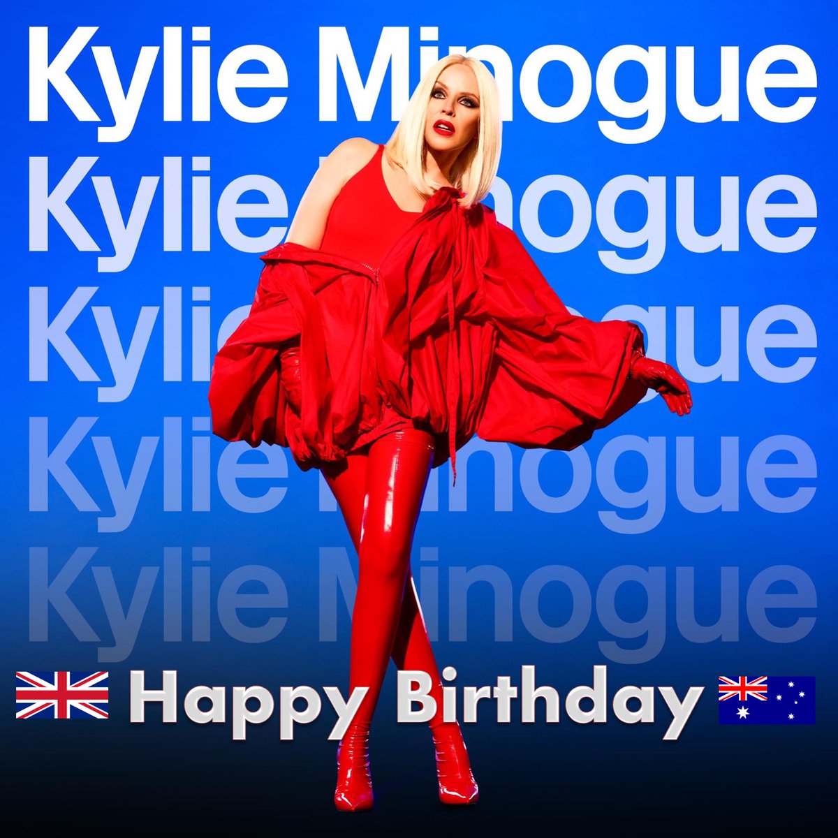 Happy Birthday to the gorgeous, hugely talented, chart-topping, history making, top-selling legendary Singer, Songwriter, Actress and Fashion &amp; Global Icon, the One &amp; Only Kylie Minogue! 👏🎂🎉🌟🐐👑❤️🎇  
Kylie is the best-selling Australian Female Recording-Artist of All Time,