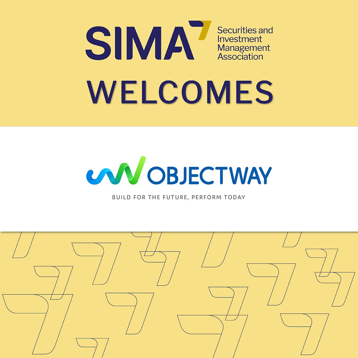 📢Please join us in welcoming <a href="/objectway_fs/">Objectway</a>  Financial Solutions as one of our new members. 

To learn more about what a membership with SIMA can offer, contact member-services@sima-amvi.ca