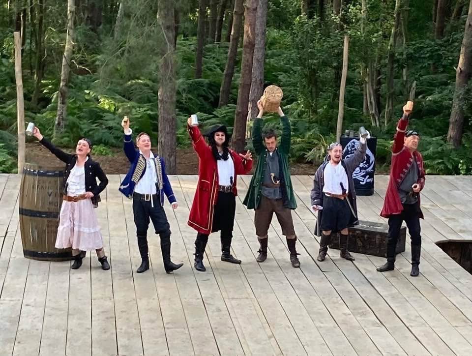 Looking forward to returning to #ThoringtonTheatre  in the woods, Suffolk with our #ThePiratesOfPenzance on Saturday 31st May, the weather promises to be fine!