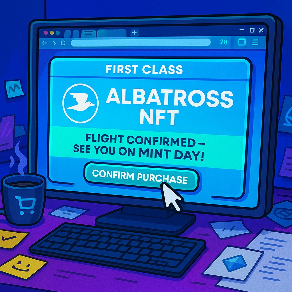 🎟️ Booking is now OPEN for First Class passengers. 

This is your personal invite to a smoother, higher-altitude mint experience.

No lines. No FOMO. Just vibes.

✨ Tag someone who should be on the manifest.
🧵 First invites go out today.

Fly Higher Together. 🪽