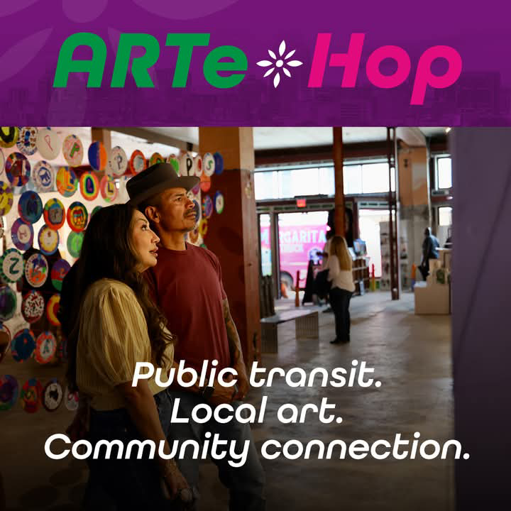 Discover the intersection of public transit, art and community connection during the Council to Keep SA Moving’s ARTe Hop event! 🎨🚍
 
Event details:
🎟️ $15 registration fee
🗓️ Saturday, May 31 | 12–4:30 p.m. 
📍 VIA Advanced Rapid Transit Project Office (7067 San Pedro Ave.)