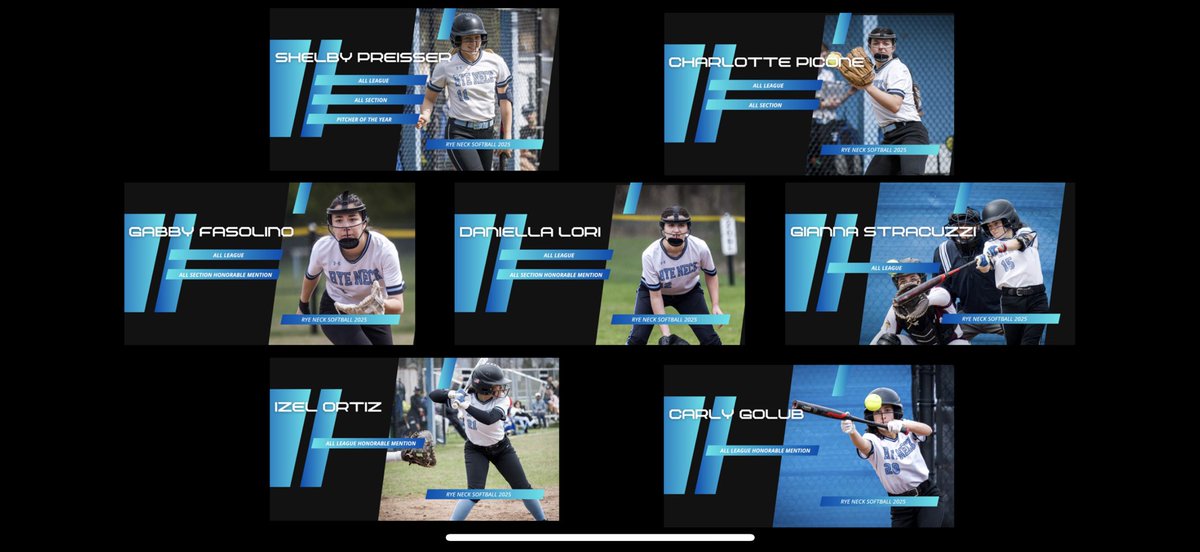 Shoutout &amp; Congrats our softball panthers for their Section 1 awards!!!!
Shelby Preisser: All League, All Section, Pitcher of the Year
 
Charlotte Picone: All Section, All League, All Section 
 
Daniella Lori: All League,All Section Honorable Mention
 
Gabby Fasolino: All League