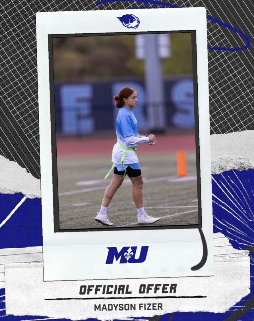 Madyson Fizer (@fizermadyson) on Twitter photo After a great conversation with Coach Rivera, I’m excited to announce that I’ve received an offer to further my flag football career at <a href="/marymountu/">Marymount University</a>.
<a href="/CoachVic5/">Victor Davidson</a> <a href="/ceverett6/">Charrise Everett</a> <a href="/ERidgeLancers/">Eastridge Athletics</a> <a href="/eastridgeflagfb/">Eastridge Flag Football</a> <a href="/Eastridge_EICSD/">Eastridge HS</a> After a great conversation with Coach Rivera, I’m excited to announce that I’ve received an offer to further my flag football career at <a href="/marymountu/">Marymount University</a>.
<a href="/CoachVic5/">Victor Davidson</a> <a href="/ceverett6/">Charrise Everett</a> <a href="/ERidgeLancers/">Eastridge Athletics</a> <a href="/eastridgeflagfb/">Eastridge Flag Football</a> <a href="/Eastridge_EICSD/">Eastridge HS</a>