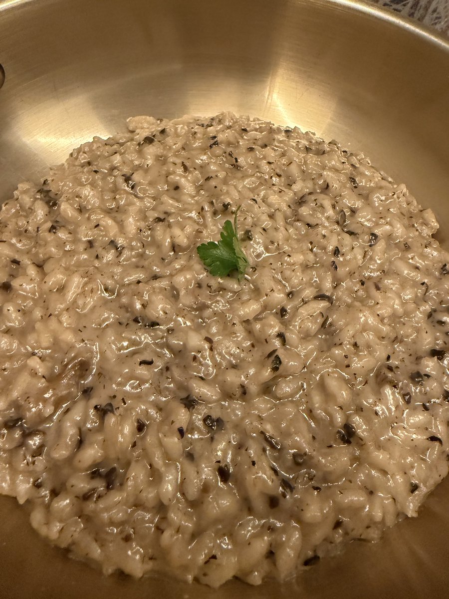 Clearly, I have too many food posts lately. Dinner…Burrata, Carbonara, and Risotto.  #sorrynotsorry