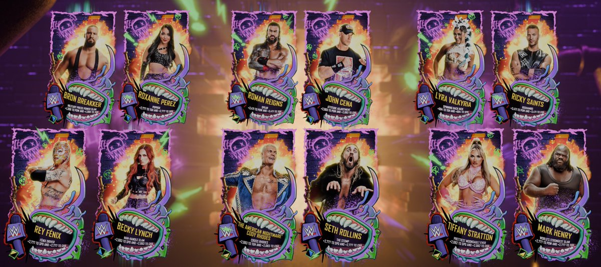 UNHINGED Rarity is here. Check out the new Superstar cards as well as the updates in the new blog post: 

- New PSYCHO PATH Event w/ Skull Tokens in KOTR and New Kickout pack
- Ring Domination Update
- King of the Ring Update

and more. 
wwesupercard.com/news/unhinged-…
