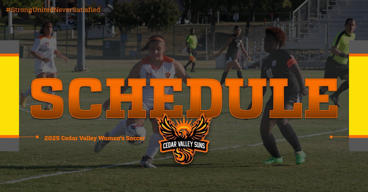 ⚽️ <a href="/CVSunsSoccer/">Dallas College Cedar Valley Suns Women's Soccer</a> Opens Season Aug. 22

🗞️ cvcsuns.com/sports/wsoc/20…

#StrongUnitedNeverSatisfied