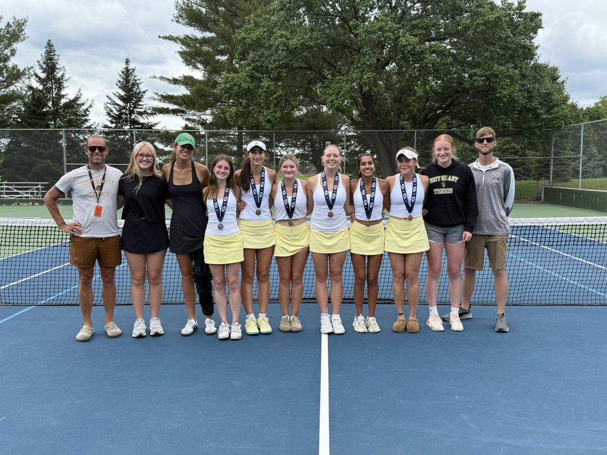 LSE Athletics (@lseathletics) on Twitter photo Congratulations Coach Salem and the 2025 Girls Tennis Team…3rd Place State Finish! Go Knights! <a href="/SoutheastTennis/">LSE Tennis</a> Congratulations Coach Salem and the 2025 Girls Tennis Team…3rd Place State Finish! Go Knights! <a href="/SoutheastTennis/">LSE Tennis</a>