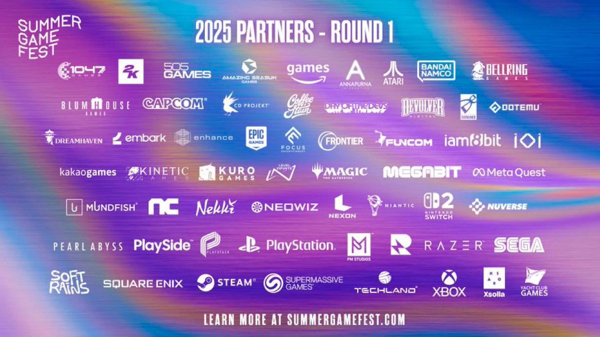 This year's Summer Game Fest 2025 will have a record number of partners - more than 60. Confirmed companies include PlayStation, Capcom, Xbox, SEGA, IO Interactive, Bandai Namco and many more.