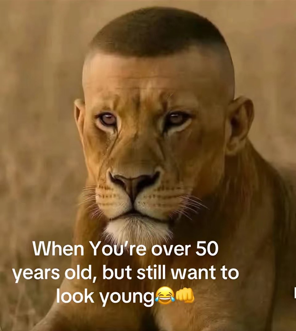 Trying to look young