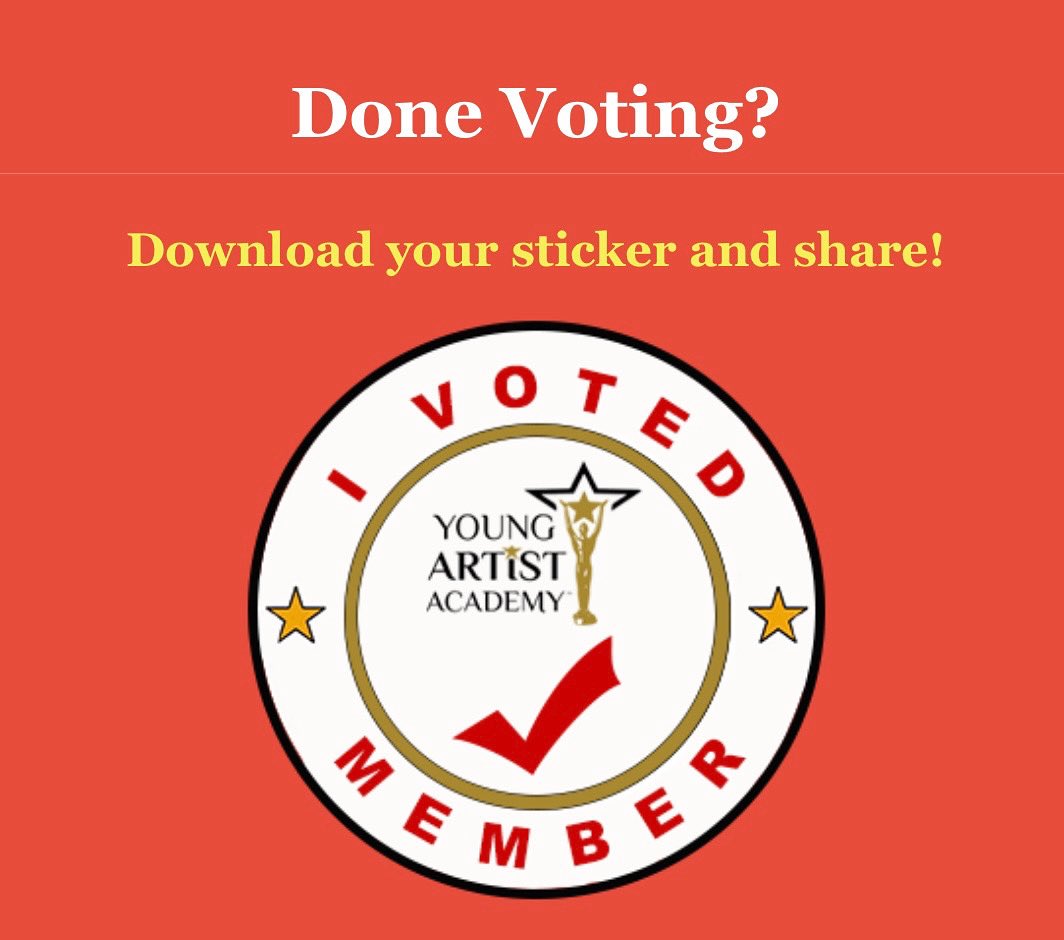 YoungArtistAwds's tweet image. Voting is open until June 9th 

The Young Artist Academy™ is pleased to be the only youth awards show structured just like major awards, where members are given private screenings and ballots to vote for winners🏆
Best of luck to all nominees!!🌟

#youthoscars #wherestarsaremade
