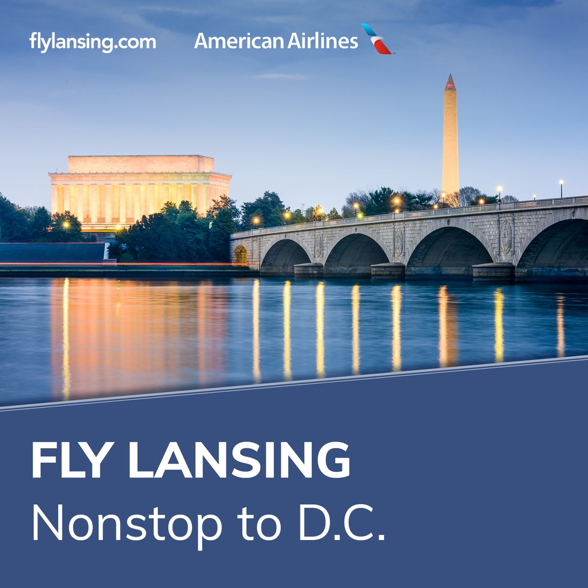 Capital Region International Airport (@flylansing) on Twitter photo Fly from our state's capital to our nation's capital with <a href="/AmericanAir/">americanair</a> at #FlyLansing! ✈️
With close parking, fewer crowds, and short wait times, you'll enjoy a hassle-free travel experience before your next trip from LAN to DCA.
Book today: AA.com Fly from our state's capital to our nation's capital with <a href="/AmericanAir/">americanair</a> at #FlyLansing! ✈️
With close parking, fewer crowds, and short wait times, you'll enjoy a hassle-free travel experience before your next trip from LAN to DCA.
Book today: AA.com