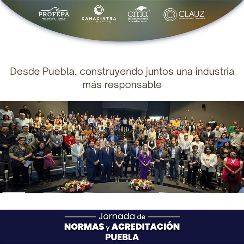 ema_ac's tweet photo. 🎉 ¡Gracias por acompañarnos en las Jornadas de Normas y Acreditación en Puebla!
Agradecemos a @PROFEPA_Mx , @CANACINTRAMex  y @clauz_mx  y al @TecdeMonterrey  campus Puebla por su colaboración y apoyo.
#NormasYCalidad #Sostenibilidad #IndustriaResponsable https://t.co/7gq7A9gkL9