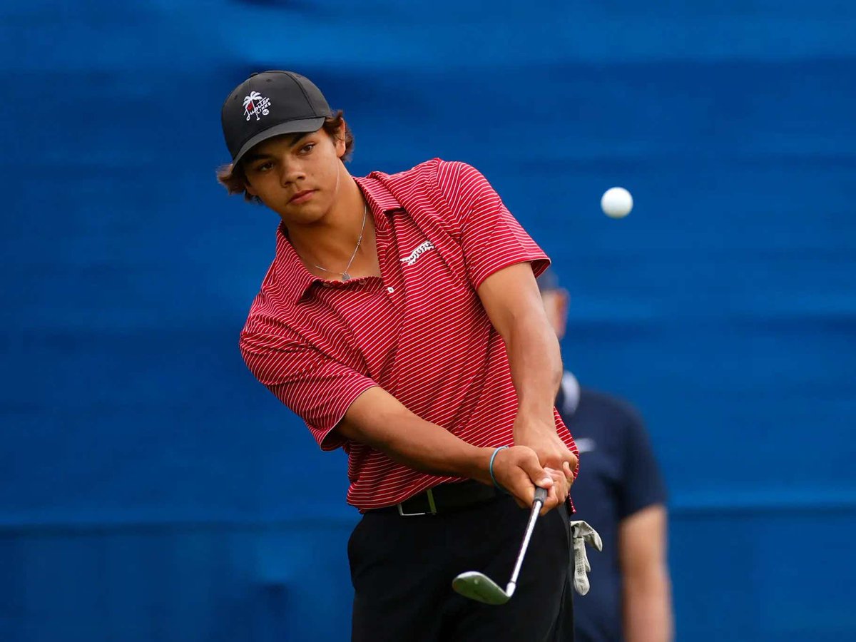 barstoolsports's tweet photo. The Charlie Woods Era Has Arrived - Fires 8 Birdies, Shoots A 66 To Win His First Ever AJGA Golf Tournament Today https://t.co/RBTWwPsB5h
