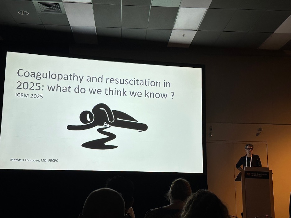 🧵 Trauma Resuscitation 2025 = more than stopping bleeding.
Dr. Mathieu Toulouse reminds us it’s about restoring physiological balance, not just controlling hemorrhage.
#ICEM2025 #FOAMed