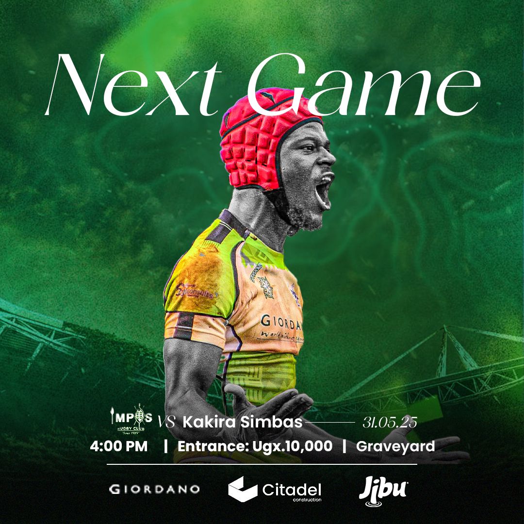 Rugby returns to The Graveyard 🔥

We host <a href="/TheKakiraRFC/">KAKIRA RUGBY CLUB</a> this Saturday in a mouthwatering 2nd Round promotional playoff fixture!

🕓: 4PM
🎟️: 10k

#ARROGANCE 💚