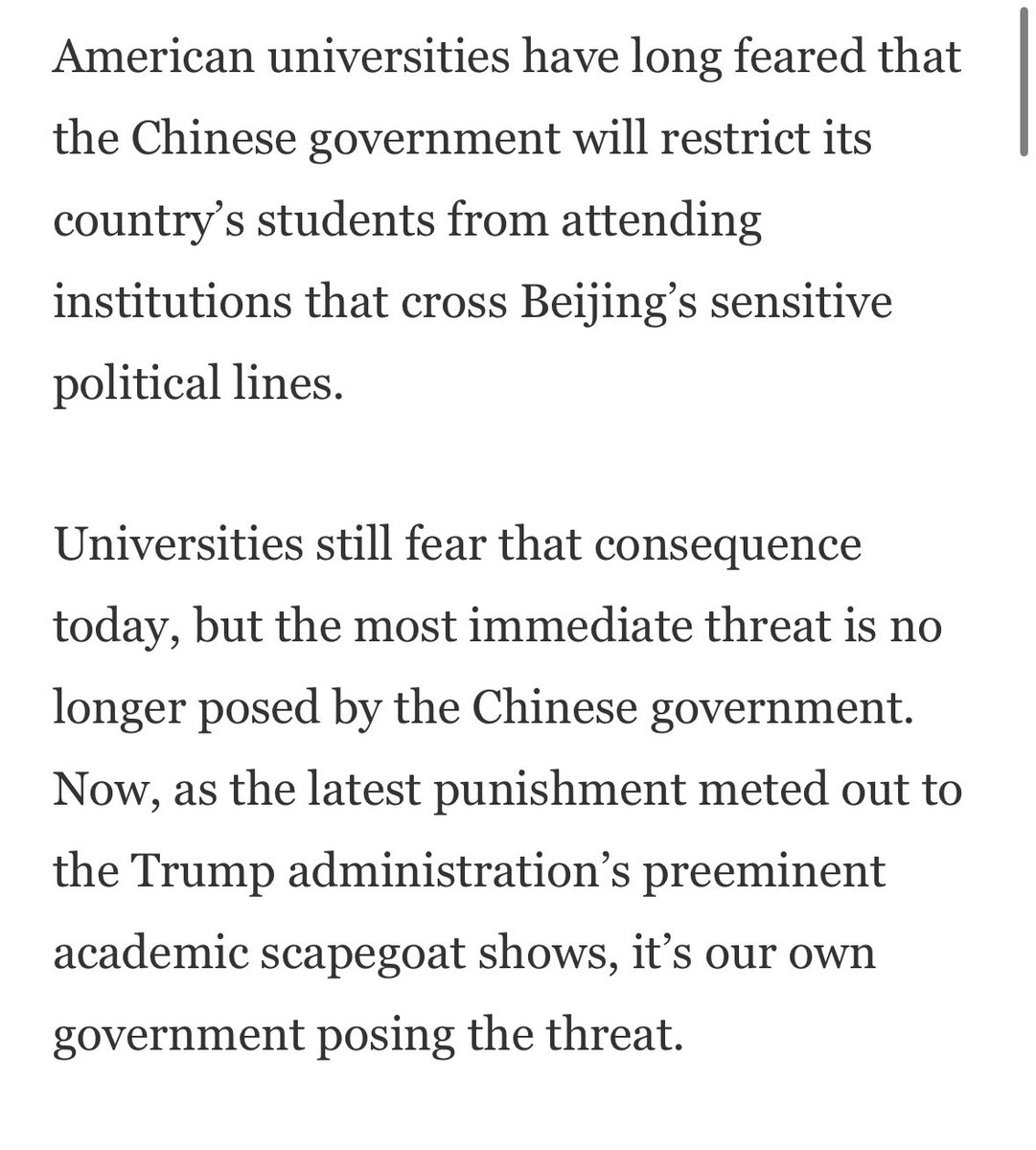 Sarah McLaughlin (@sarahemclaugh) on Twitter photo I’m in <a href="/latimesopinion/">L.A. Times Opinion</a> about the Trump administration’s threats to Harvard’s international students and why higher education has long feared this method of retaliation — but from China. latimes.com/opinion/story/… I’m in <a href="/latimesopinion/">L.A. Times Opinion</a> about the Trump administration’s threats to Harvard’s international students and why higher education has long feared this method of retaliation — but from China. latimes.com/opinion/story/…