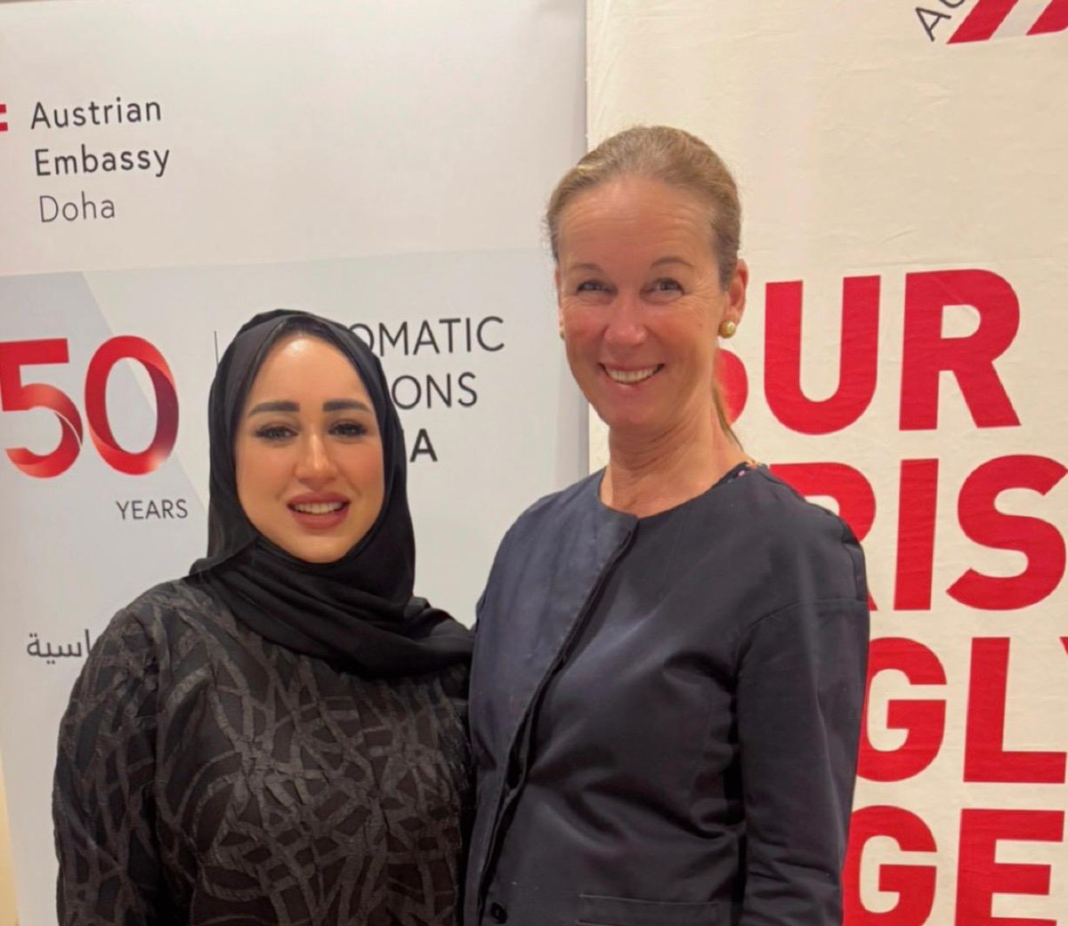 Dr. Ghada Karbon suppoted the Austrian Embassy in Doha during its recent collaboration hosting the Austrian Business Circle Meeting in Doha, an engaging night between the Qatari &amp; Austrian International business leaders. 

#AustriaInQatar
#المحامية_غادة_درويش_كربون #غادة_كربون
