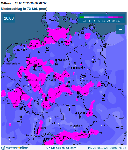 Dürre
via wetteronline.de