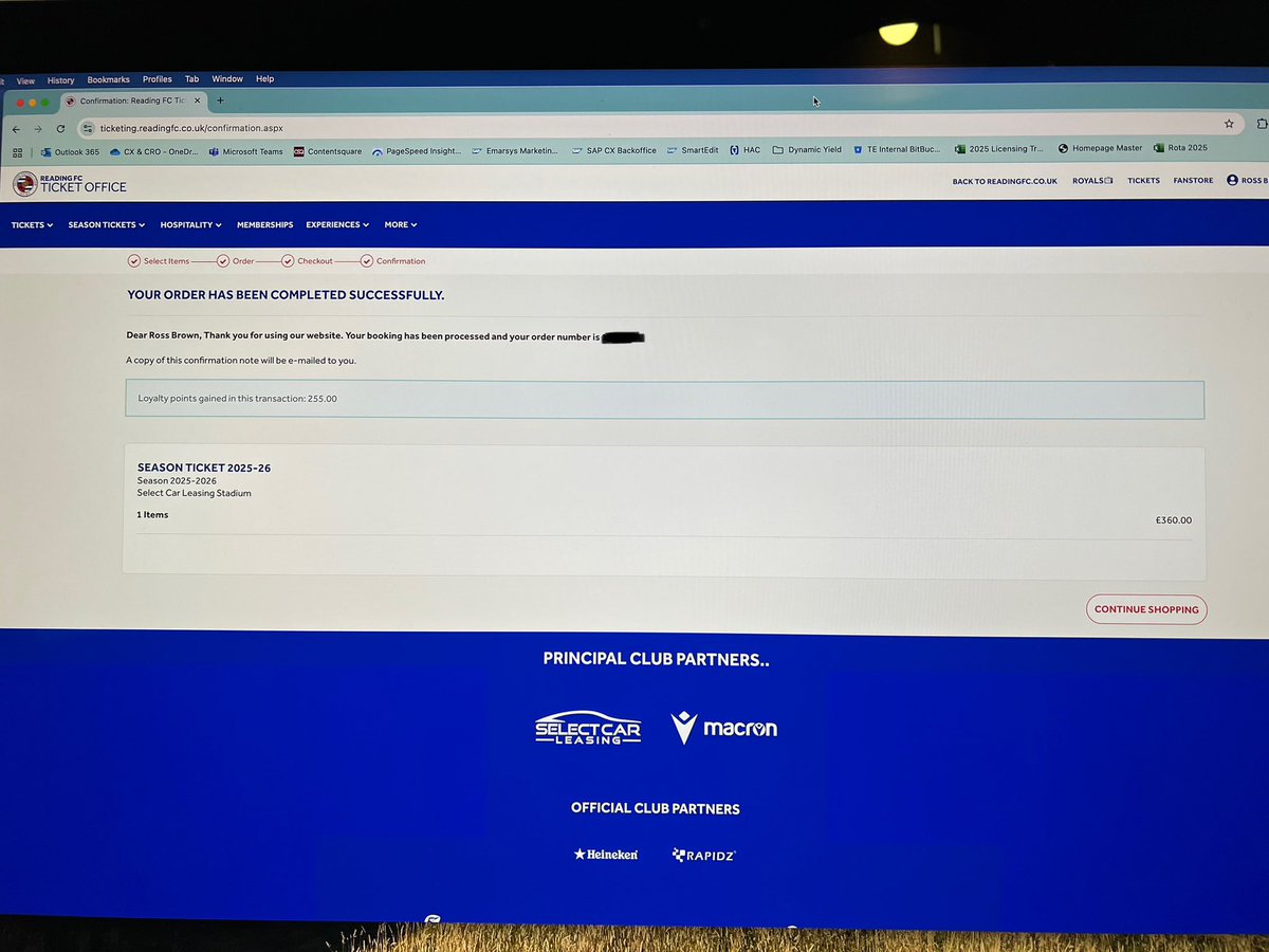 rossTheTwit's tweet image. Season Ticket…RENEWED @ReadingFC @RCouhig @ToddTrosclair! Already can’t wait for next season! UP THE DING! 🔵⚪️🔵 #urz #utfd #readingfc