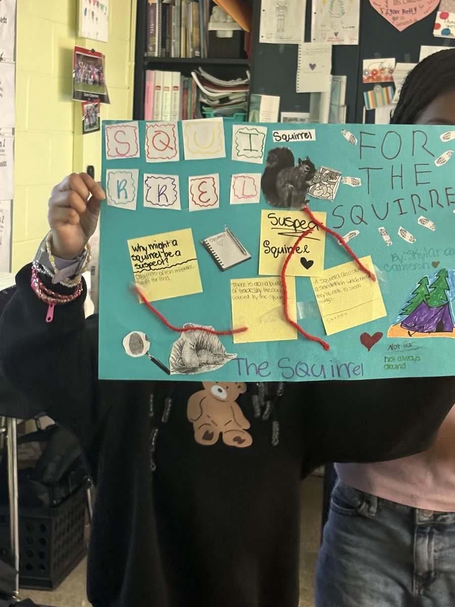 TheLiteracyShop's tweet photo. We played detective today by creating evidence boards. Who stole the fossil? https://t.co/o2XV16ZKsC