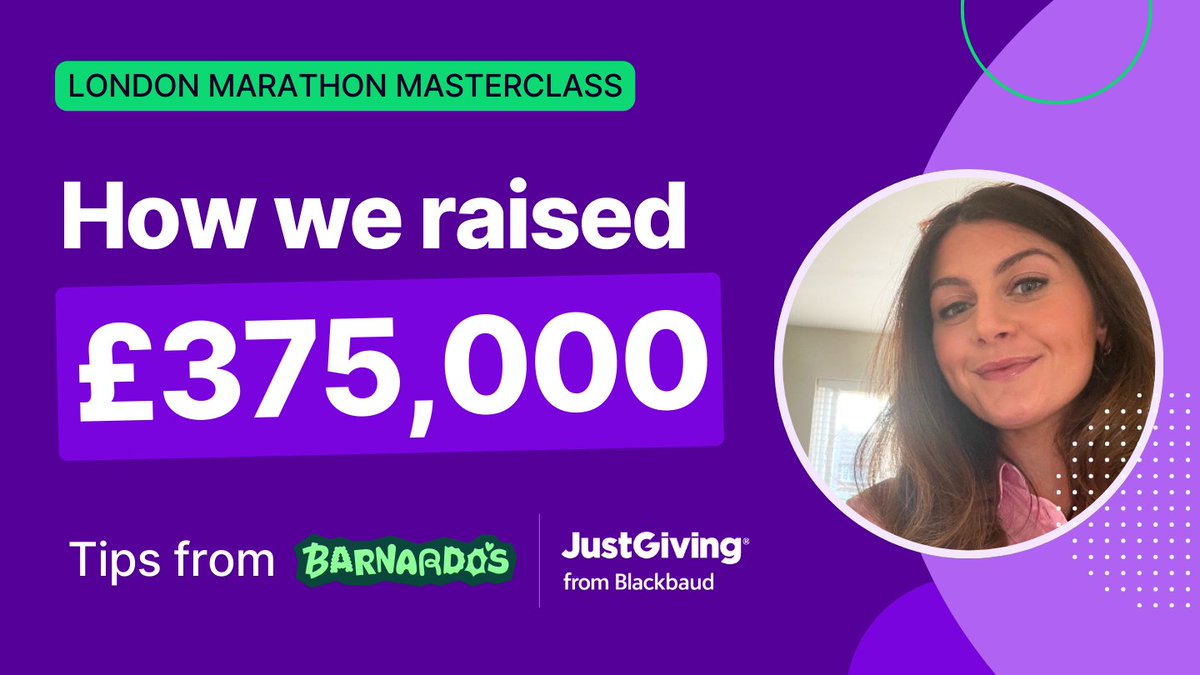 JustGiving Causes (@jgcauses) on Twitter photo Want to make next year's London Marathon your best one yet? 👀
Learn how <a href="/barnardos/">Barnardo’s</a> raised £375,000 by making their campaign extra-special for fundraisers.
🔗 Find out more in our latest blog: just.ly/3FdCtJK Want to make next year's London Marathon your best one yet? 👀
Learn how <a href="/barnardos/">Barnardo’s</a> raised £375,000 by making their campaign extra-special for fundraisers.
🔗 Find out more in our latest blog: just.ly/3FdCtJK