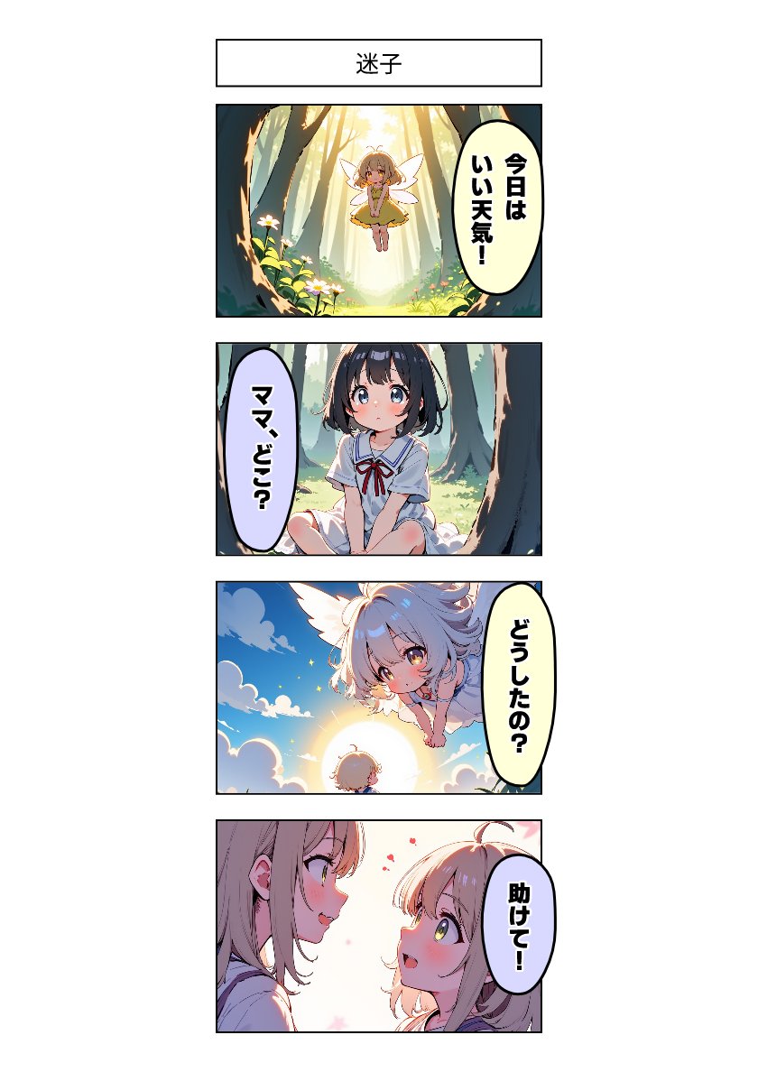 今日の4コマ:迷子 