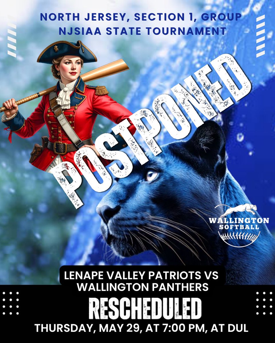 Same time, same place — tomorrow! <a href="/WHSAthletics234/">Wallington High School Athletics</a> <a href="/NJICathletics/">NJIC</a>