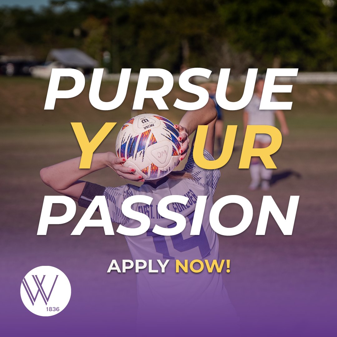 She WILL pursue her passion.💫
Pursue what means most to YOU this year @ Wesleyan!💜🐺
Apply now for FREE and get ready to join the Pack that leads the world!🌎

#applytoday #leadersofthepack #wearewesleyan #howlyeah #college #collegelife