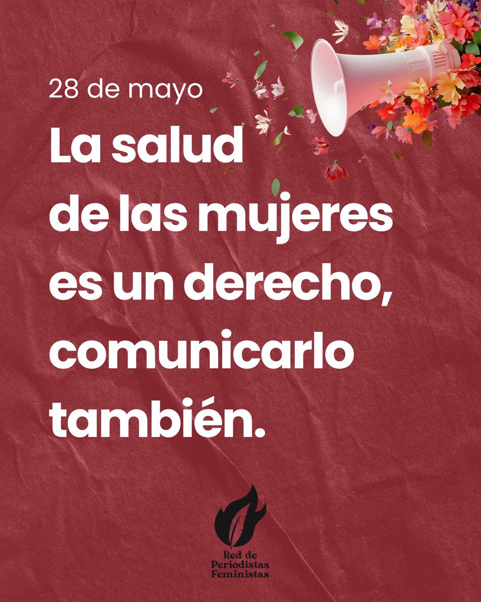 📢 Hoy, 28 de mayo, recordamos que la salud de las mujeres es un derecho humano fundamental. Como comunicadoras feministas, reafirmamos nuestro compromiso de visibilizar las voces, historias y demandas de mujeres y disidencias por una salud integral y con justicia social.
#28M