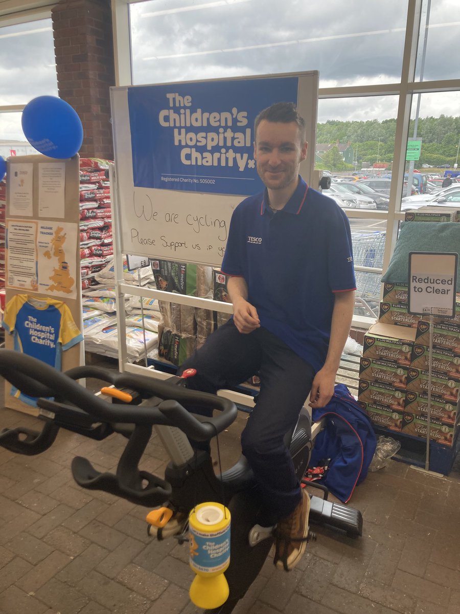 John O’Groats to Land’s End charity fundraiser for Sheffield Children’s Hospital💛

We raised a fantastic £1002.50 and together with Tesco colleagues and customers and also <a href="/PureGym/">PureGym</a> colleagues &amp; customers we were able to hit the 603 mile target.

Huge thanks to all who supported