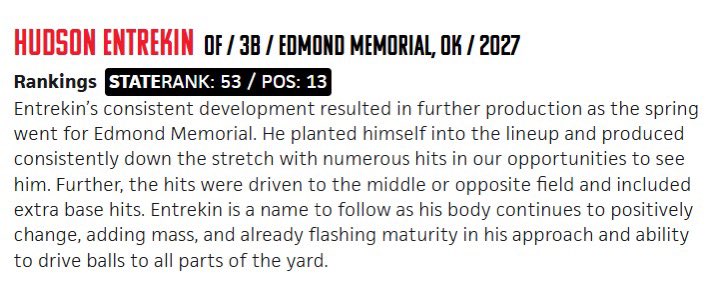 Thank you to <a href="/PrepBaseballOK/">Prep Baseball Oklahoma</a> for the mention and write-up with the new state rankings. <a href="/AcademyKingsmen/">Kingsmen Baseball Academy</a> <a href="/OklahomaExpress/">Oklahoma Express Baseball</a>