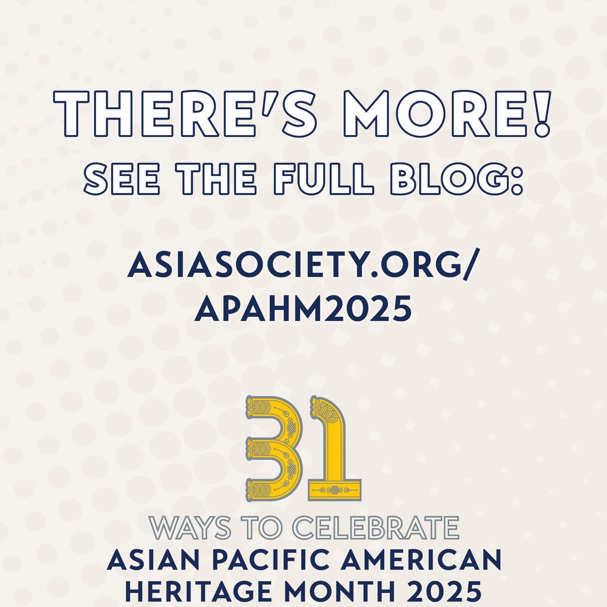 Asia Society Texas Center (@asiasocietytx) on Twitter photo We love working with all <a href="/houstonlibrary/">Houston Public Library</a> staff, and for this week's #APAHM2025 Community Spotlight, we want to especially shout out librarian Ivy Bao! Read more. » asiasociety.org/texas/communit…
#APAHM2025 at #AsiaSocietyTX is presented by <a href="/RegionsBank/">Regions Bank</a>. We love working with all <a href="/houstonlibrary/">Houston Public Library</a> staff, and for this week's #APAHM2025 Community Spotlight, we want to especially shout out librarian Ivy Bao! Read more. » asiasociety.org/texas/communit…
#APAHM2025 at #AsiaSocietyTX is presented by <a href="/RegionsBank/">Regions Bank</a>.