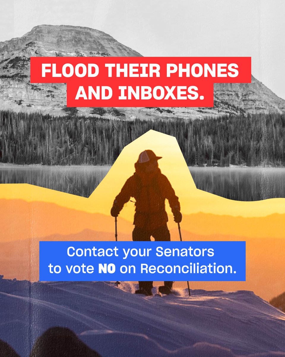 🔥URGENT: Contact your Senators to stand against the dirty budget reconciliation bill just passed by the House.

The budget reconciliation bill is the biggest threat to clean energy, public lands, and climate progress in U.S. history. Now it’s up to the Senate. We need every