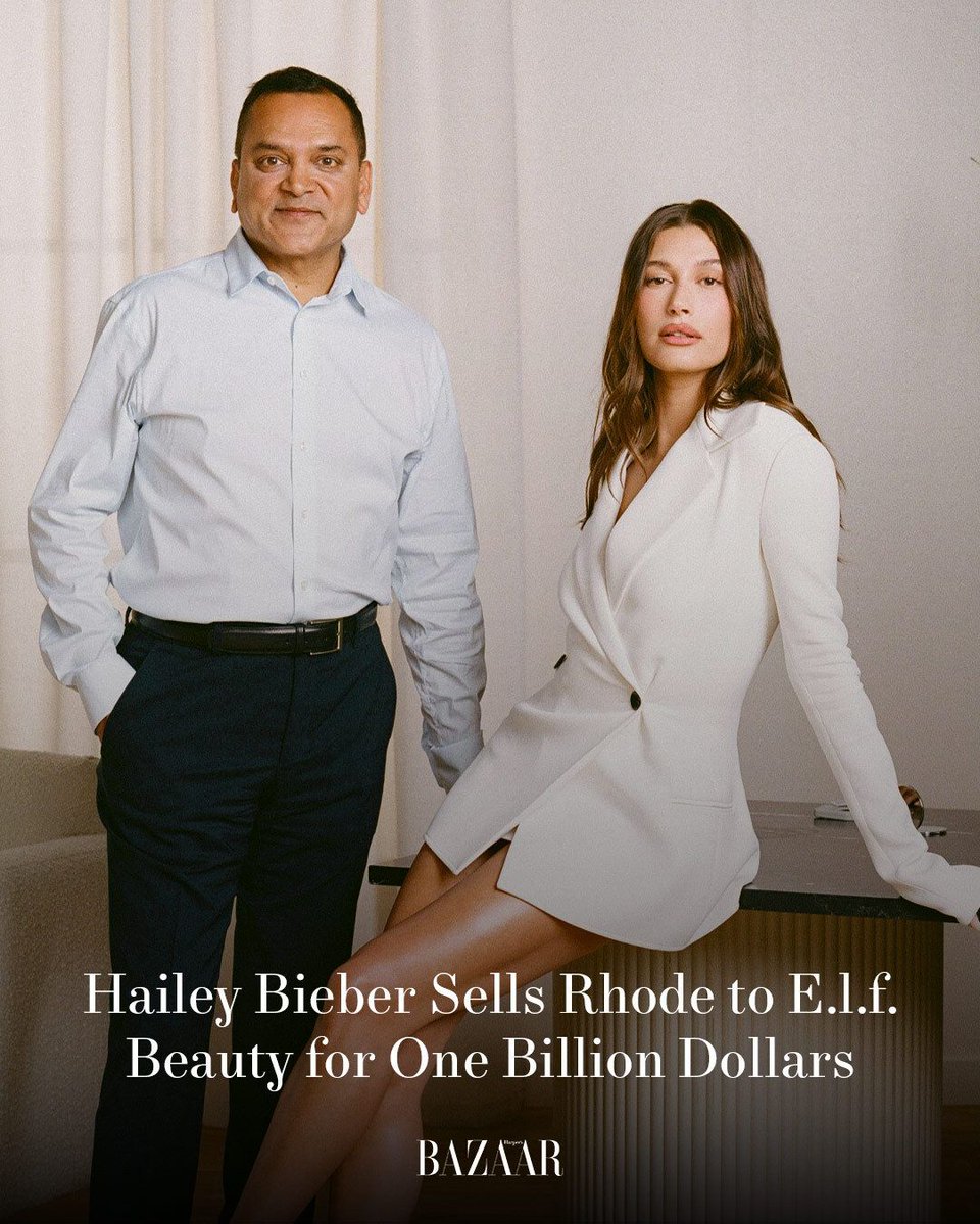 Bieber enters the billionaire club, thanks to her popular peptide lip treatments and glazed-skin products. Find out more about the sale at the link: bit.ly/3SWlT49