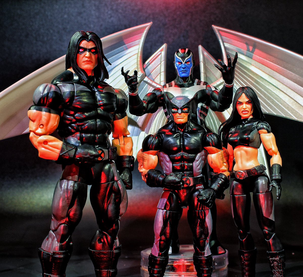 Couple of new additions to the X-Force lineup. Loving this Archangel especially. Might clog Ur feed with some Angel/Archangel shots. #xmen #angel #archangel #warrenworthington #mutants #mafex #marvel #marvelcomics #marvellegends #hasbro #actionfigures #actionfigurephotography