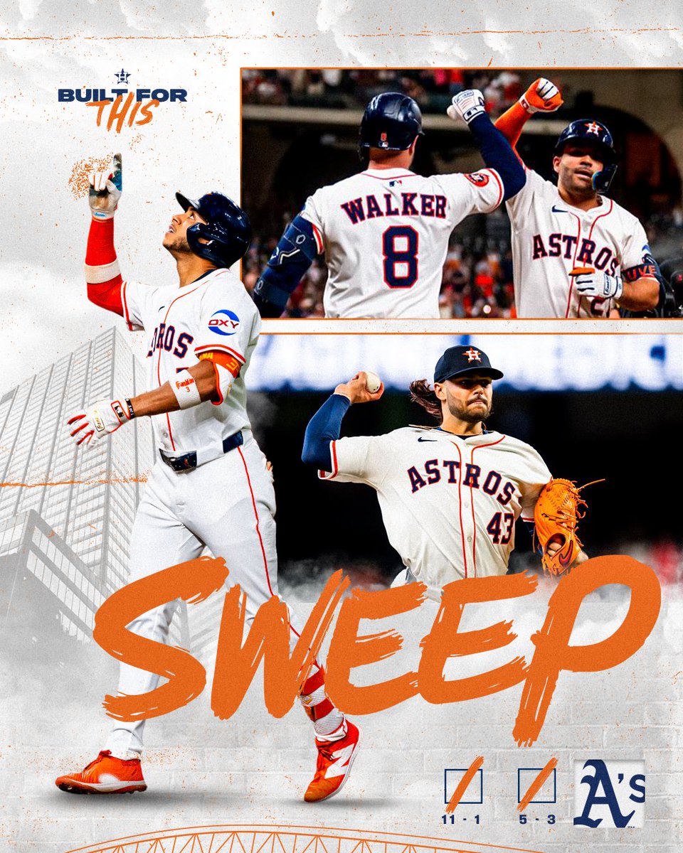Sweep, sweep victory.

#BuiltForThis