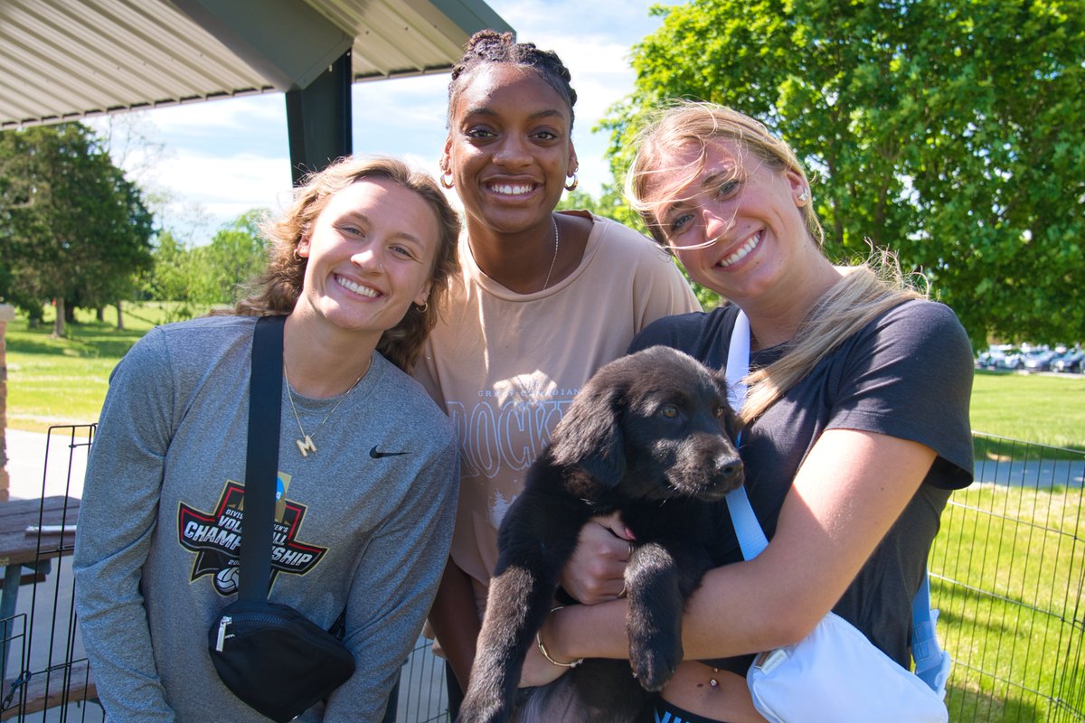 EveryTrueTiger's tweet photo. Huge impact! Our ETTB brand ambassadors Trinity Luckett, Claire Morrissey & Maya Sands helped a puppy find its forever home at the FURever Home Event w/ House of Brokers Realty & Central Missouri Humane Society. 🐾
#NILforGood #MizzouMade #Community