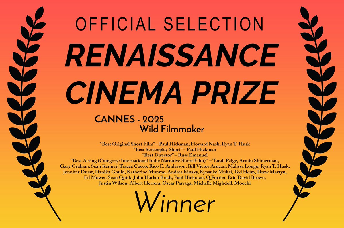 ASSASSIN’S APPRENTICE 2 NEW WINS!!! “The Assassin’s Apprentice 2” is an OFFICIAL SELECTION &amp; WON at the Renaissance Cinema Prize (in coordination with Wild Filmmaker), in Rome, Italy! Thank you to the Festival and Go Team Assassins 2!
 
wildfilmmaker.com/3783-2/