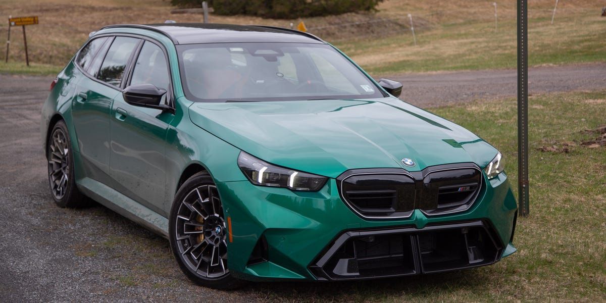 RoadandTrack's tweet photo. BMW is selling more M5 Wagons in the U.S. than sedans, BMW M CEO says. https://t.co/pEA98mlq2J https://t.co/UGRuhl1aKq